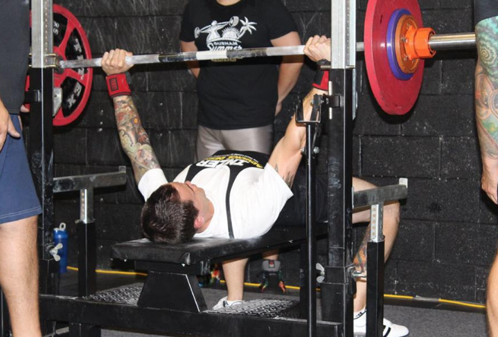 Kyle Banks Bench Pressing 237 lbs
