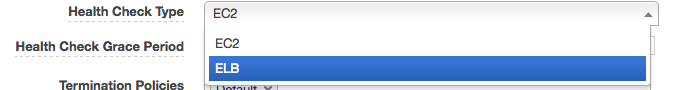 Setting Health Check Type on an Auto Scaling Group
