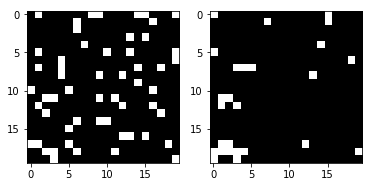 Sample frames of Conway's Game of Life