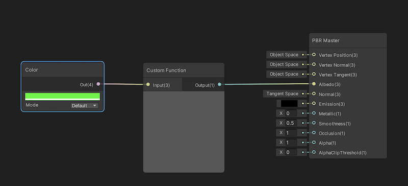 Using a Custom Function node in Shader Graph