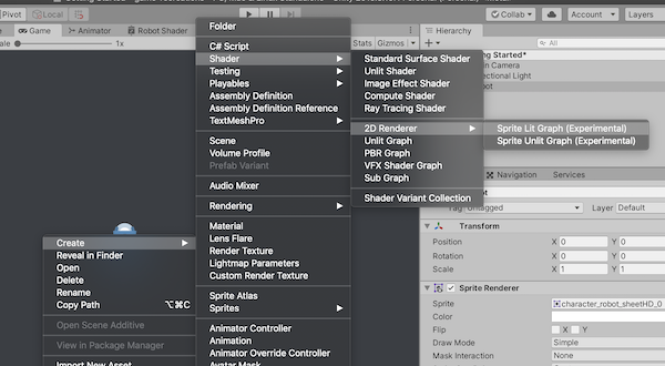 Creating a Sprite Lit Graph in Unity